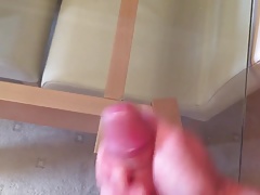Cum on glass face 2