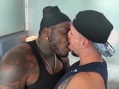 White Bottom Gets Bred by Meaty Black Bone