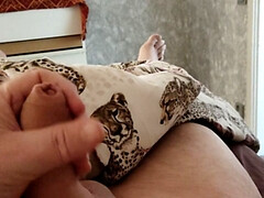 Lying in Bed and Playing with My Cock and Waiting for a Wet Hole