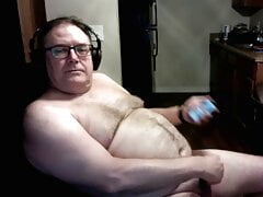Daddy strokes on cam