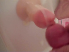 cumming on a cock (sort of)