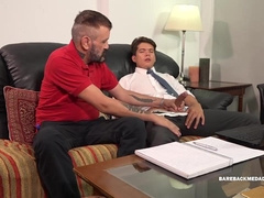 Young Cedric Barebacks Dad Migue