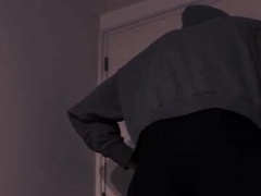 The pizza delivery boy also supplies spear to my room door.