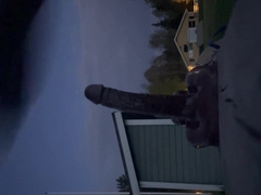 !Risky faux-cock rail at public football sphere pt2!