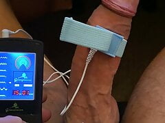 Electro torture my pierced Dick