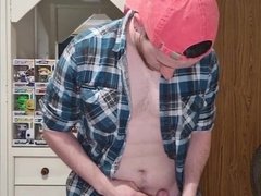 Country dude nutting in his apartment