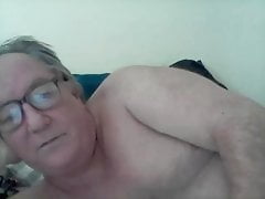 Daddy strokes on cam