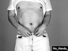 Art Vintage Retro Sports Guy Ejaculation No Using His Hands