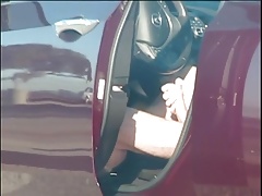Pajote en su coche