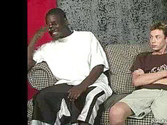 unexperienced white boy gets gangbanged by big black cock