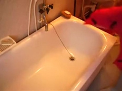 pee on white hose feet three movie scene in movie scene