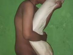 Rubbing dirty pillows