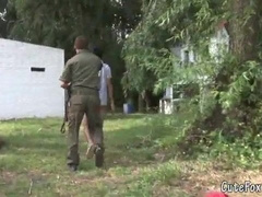 Youngster Fox gets searched by a patrolman