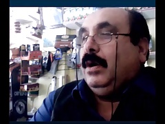 beautiful and horny turkish grandpa show his bulge