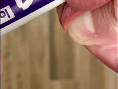 Sounding with a dry erase marker tube