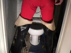 nlboots - hevea waders - union suit - toilet