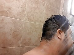 Shaving for you in the shower
