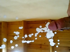 CUM on the mirror (BIG LOAD)
