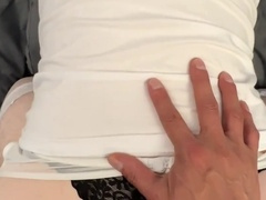 Amateur femboy, gay orgasm, bareback cum