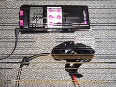 Electro cum milking with chastity cage