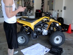 Next Door Buddies Fucking a Buddy on an ATV