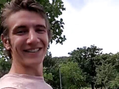 Cute Czech dude getting banged in POV in a hot outdoor vid
