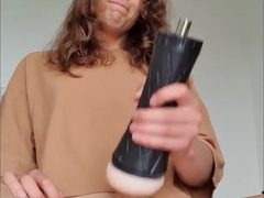 Femboy wanking off