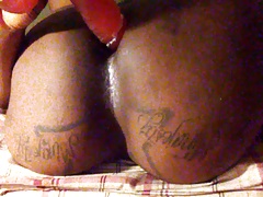 Ts Minaj Fucks Herself With Big Dildo Part 1
