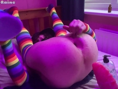 Uber-Cute fellow Raine railing humungous Banner plaything compilation!