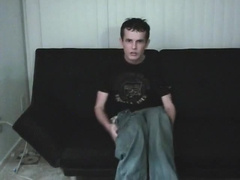 Cute young twink jerks off and fingers himself on webcam