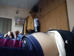 Indian man show penis and enjoy live performance with friends