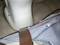 Teen, anal masturbation, public restrooms