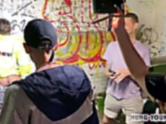 Gay gangbang, gay public, gangbang