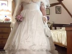 Dressed with a new wedding dress for one night