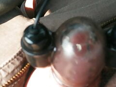 Masturbating with cock vibe in my car (public)