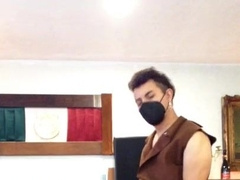 sizzling latin stud desperate to jizm before his stepbrother comebacks