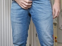 Pee in my denim and t-t-shirt and finaly watch my spunk GerMANpiss