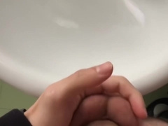 Teen 18+ Playing With Lube On His Big Thick Uncut Dick