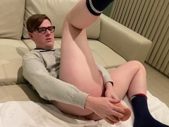 Nerdy youngster gets exploited