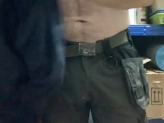 hot straight man tasked to show off