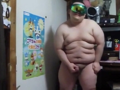 Young Japanese Chub wanking