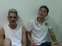 Australian Homo Duo Andie And Beckett Sans a condom After Make Out