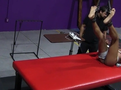 Electro fuck for an ebony twink who's caught and fucked